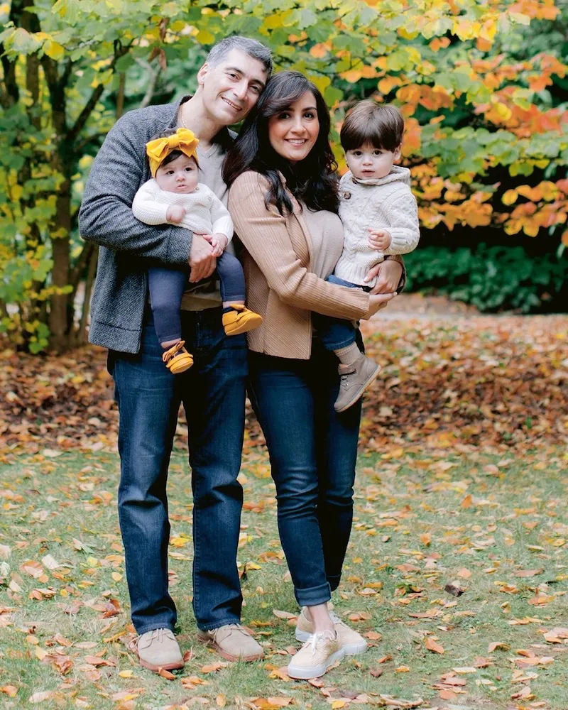 Image of Ramtin Amini, DMD, MD with his family
